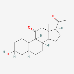 3alpha-Hydroxy-5alpha-pregnane-11,20-dione