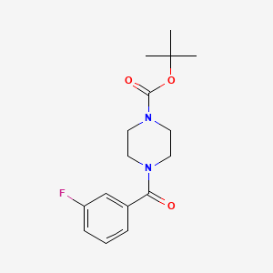molecular formula C16H21FN2O3 B8794877 4-(3-Fluoro-benzoyl)-piperazine-1-carboxylic acid tert-butyl ester 