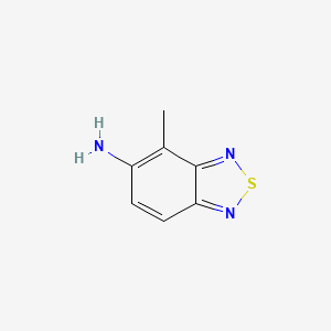 molecular formula C7H7N3S B8794903 2,1,3-Benzothiadiazol-5-amine, 4-methyl- CAS No. 2255-97-2