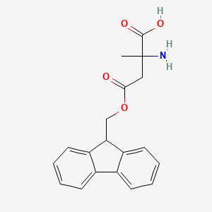 molecular formula C19H19NO4 B8794993 Fmoc-2-Amino-2-methyl-propionic acid 