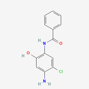 molecular formula C13H11ClN2O2 B8795017 Benzamide, N-(4-amino-5-chloro-2-hydroxyphenyl)- CAS No. 5099-13-8