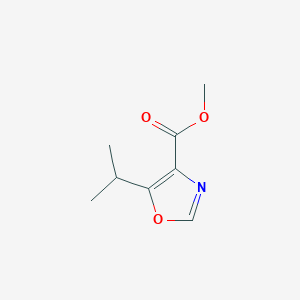 molecular formula C8H11NO3 B8795022 methyl 5-isopropyloxazole-4-carboxylate CAS No. 72030-85-4