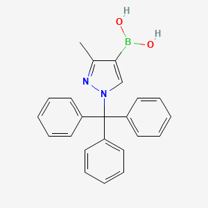molecular formula C23H21BN2O2 B8795047 (3-Methyl-1-trityl-1H-pyrazol-4-yl)boronic acid 