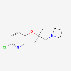 5-((1-(Azetidin-1-YL)-2-methylpropan-2-YL)oxy)-2-chloropyridine