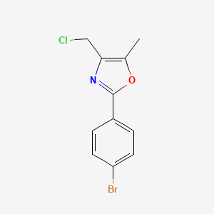 2-(4-Bromophenyl)-4-(chloromethyl)-5-methyloxazole
