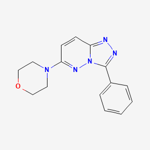 1,2,4-Triazolo(4,3-b)pyridazine, 6-(4-morpholinyl)-3-phenyl-