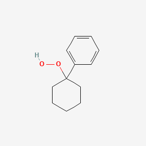 molecular formula C12H16O2 B8795131 Hydroperoxide, phenylcyclohexyl- CAS No. 29986-35-4