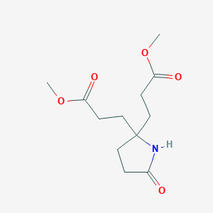 2,2-Pyrrolidinedipropanoic acid, 5-oxo-, dimethyl ester