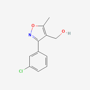 molecular formula C11H10ClNO2 B8795213 (3-(3-Chlorophenyl)-5-methylisoxazol-4-yl)methanol 