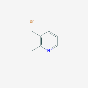 molecular formula C8H10BrN B8795268 3-(Bromomethyl)-2-ethylpyridine 