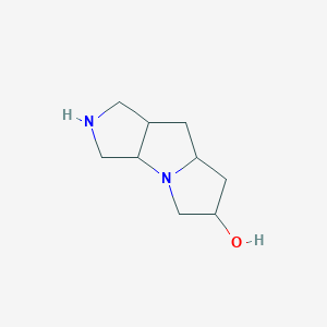 molecular formula C9H16N2O B8795365 Decahydropyrrolo[3,4-b]pyrrolizin-6-ol CAS No. 132414-56-3