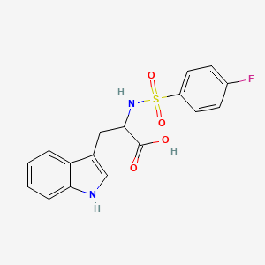 2-(4-Fluoro-benzenesulfonylamino)-3-(1H-indol-3-yl)-propionic acid