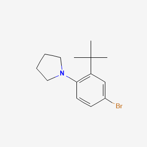 1-(4-Bromo-2-tert-butylphenyl)pyrrolidine