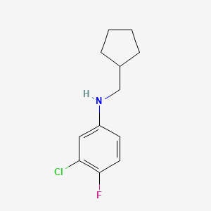 molecular formula C12H15ClFN B8795428 3-Chloro-N-(cyclopentylmethyl)-4-fluoroaniline CAS No. 919800-13-8