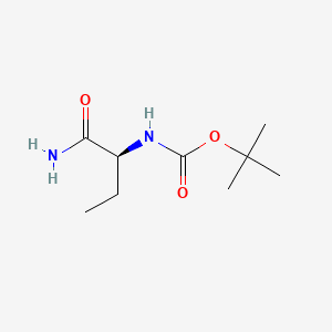 molecular formula C9H18N2O3 B8795481 TERT-BUTYL N-[(1S)-1-CARBAMOYLPROPYL]CARBAMATE 