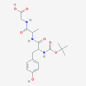 molecular formula C19H27N3O7 B8795488 BOC-TYR-D-ALA-GLY-OH 