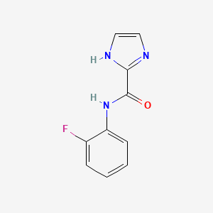 molecular formula C10H8FN3O B8795601 N-(2-fluorophenyl)-1H-imidazole-2-carboxamide CAS No. 82173-01-1