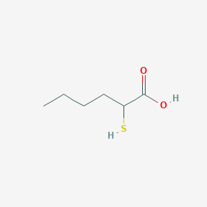 molecular formula C6H12O2S B8795640 2-Sulfanylhexanoic acid CAS No. 50852-06-7
