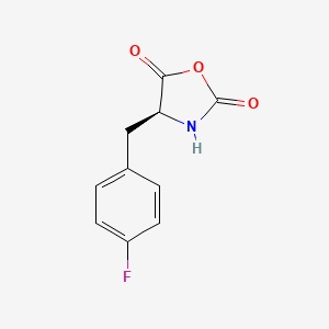 molecular formula C10H8FNO3 B8795642 (S)-4-(4-Fluorobenzyl)oxazolidine-2,5-dione 