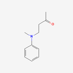 molecular formula C11H15NO B8795655 4-(Methyl-phenyl-amino)-butan-2-one CAS No. 54493-25-3