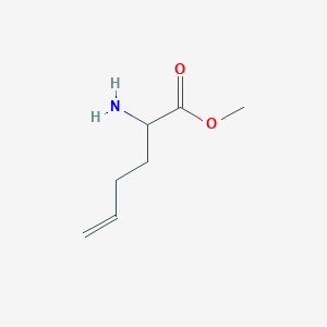 molecular formula C7H13NO2 B8795680 Methyl 2-aminohex-5-enoate CAS No. 114486-35-0