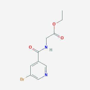 molecular formula C10H11BrN2O3 B8795723 Ethyl 2-(5-bromonicotinamido)acetate 
