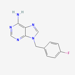 molecular formula C12H10FN5 B8795738 9-(4-Fluorobenzyl)-9H-purin-6-amine CAS No. 213528-06-4