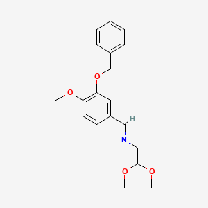 (3-Benzyloxy-4-methoxy-benzylidene)-(2,2-dimethoxy-ethyl)-amine