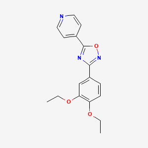 3-(3,4-Diethoxyphenyl)-5-pyridin-4-yl-1,2,4-oxadiazole