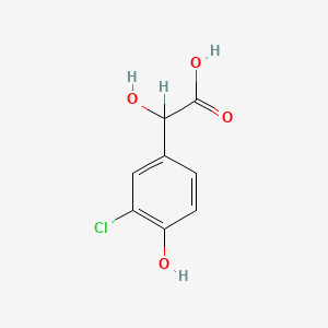 molecular formula C8H7ClO4 B8795835 3-Chloro-4-hydroxymandelic acid CAS No. 72198-15-3