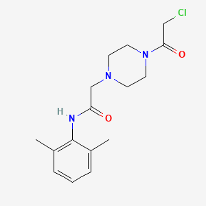 2-[4-(chloroacetyl)piperazin-1-yl]-N-(2,6-dimethylphenyl)acetamide