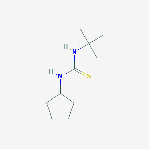 molecular formula C10H20N2S B8795874 1-Tert-butyl-3-cyclopentylthiourea 