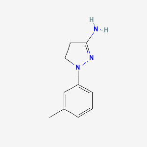 molecular formula C10H13N3 B8795884 3-Amino-1-m-tolyl-2-pyrazoline CAS No. 6463-31-6