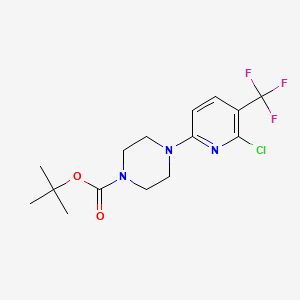 tert-Butyl 4-(6-chloro-5-(trifluoromethyl)pyridin-2-yl)piperazine-1-carboxylate