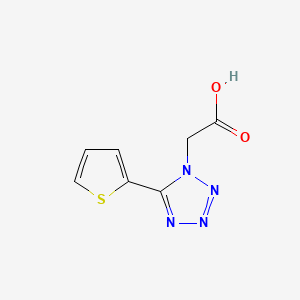 1H-Tetrazole-1-acetic acid, 5-(2-thienyl)-