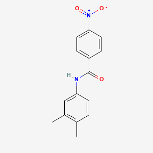 molecular formula C15H14N2O3 B8795967 N-(3,4-dimethylphenyl)-4-nitrobenzamide 