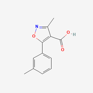 3-Methyl-5-(3-methylphenyl)-1,2-oxazole-4-carboxylic acid