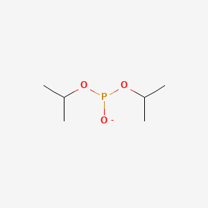 molecular formula C6H14O3P- B8796041 Phosphorous acid, bis(1-methylethyl) ester 