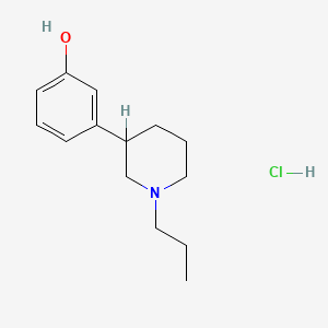 Phenol, 3-(1-propyl-3-piperidinyl)-, hydrochloride