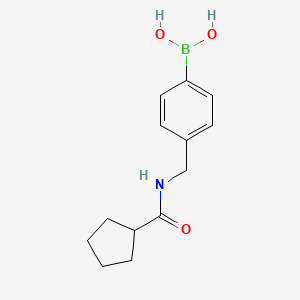 (4-(Cyclopentanecarboxamidomethyl)phenyl)boronic acid