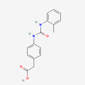 [4-(3-o-Tolyl-ureido)-phenyl]-acetic acid