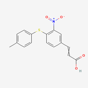 3-{4-[(4-Methylphenyl)sulfanyl]-3-nitrophenyl}prop-2-enoic acid
