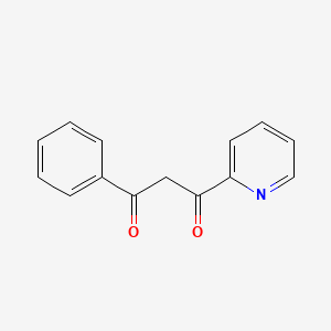 molecular formula C14H11NO2 B8796218 1-phenyl-3-pyridin-2-ylpropane-1,3-dione CAS No. 10472-94-3
