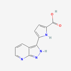 5-(1H-Pyrazolo[3,4-b]pyridin-3-yl)-1H-pyrrole-2-carboxylic Acid