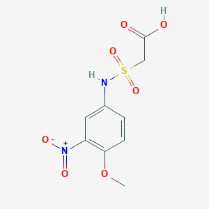 3-Nitro-4-methoxyanilinosulfonyl acetic acid