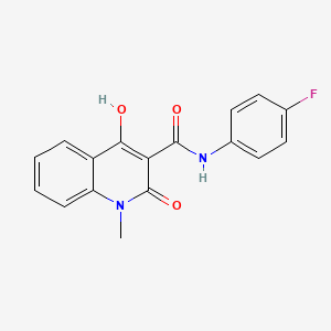 N-(4-fluorophenyl)-1,2-dihydro-4-hydroxy-1-methyl-2-oxo-quinoline-3-carboxamide