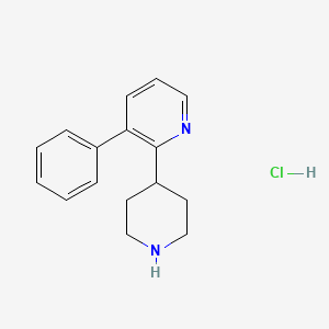 3-Phenyl-2-(piperidin-4-yl)pyridine hydrochloride