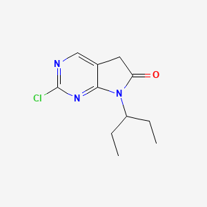 2-Chloro-7-(pentan-3-yl)-5H-pyrrolo[2,3-d]pyrimidin-6(7H)-one
