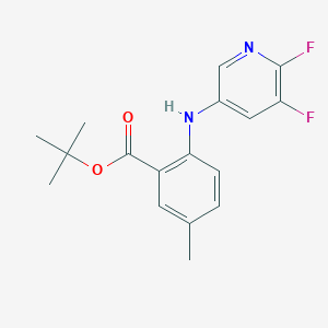 tert-Butyl 2-((5,6-difluoropyridin-3-yl)amino)-5-methylbenzoate