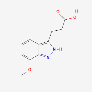 3-(7-Methoxy-1H-indazol-3-YL)propanoic acid
